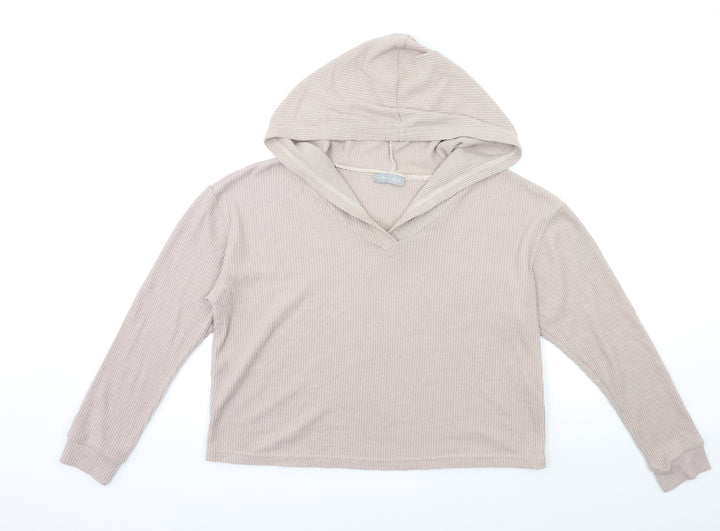 New Look Womens Pink Pullover Hoodie Size S