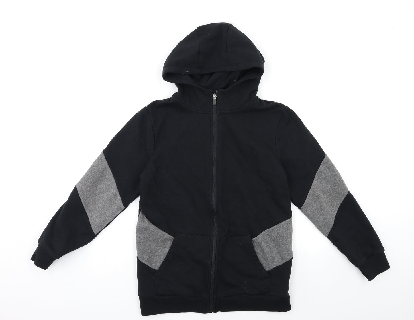 Very Boys Black   Full Zip Hoodie Size 13 Years