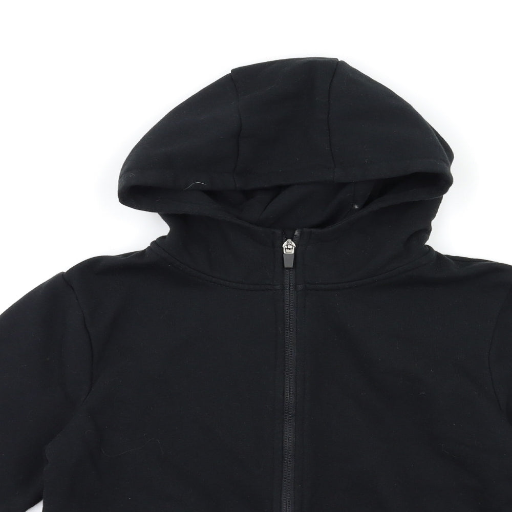 Very Boys Black   Full Zip Hoodie Size 13 Years