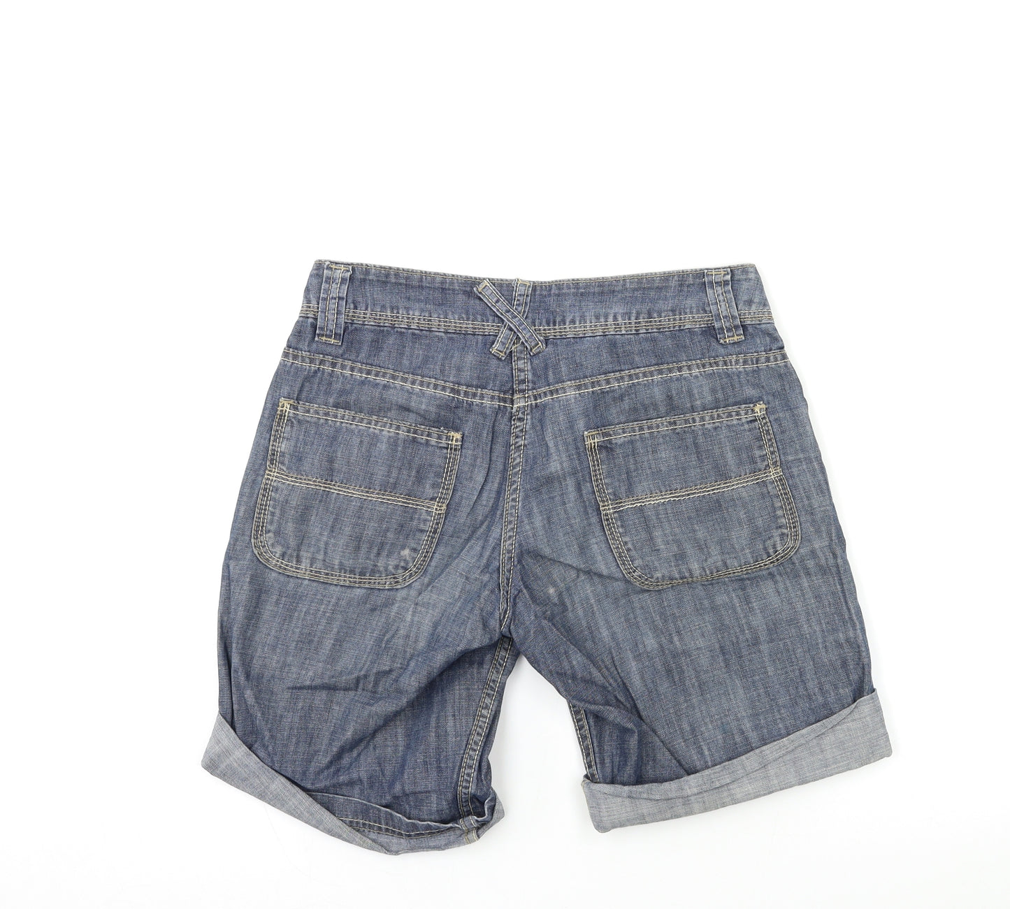 Cherokee Womens Blue  Denim Cut-Off Shorts Size 30 in