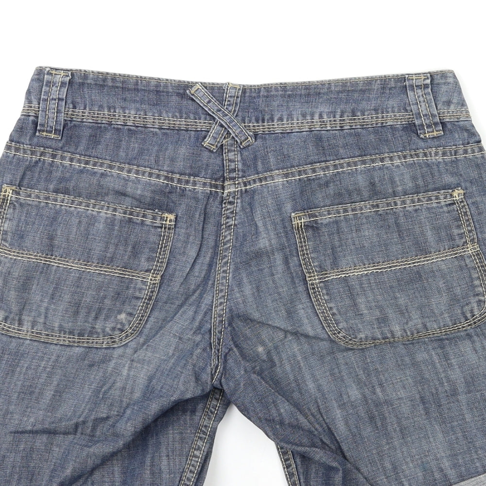 Cherokee Womens Blue  Denim Cut-Off Shorts Size 30 in