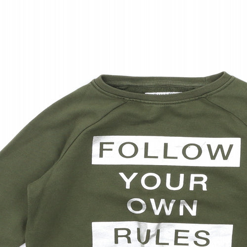 Primark Girls Green   Pullover Sweatshirt Size 10 Years