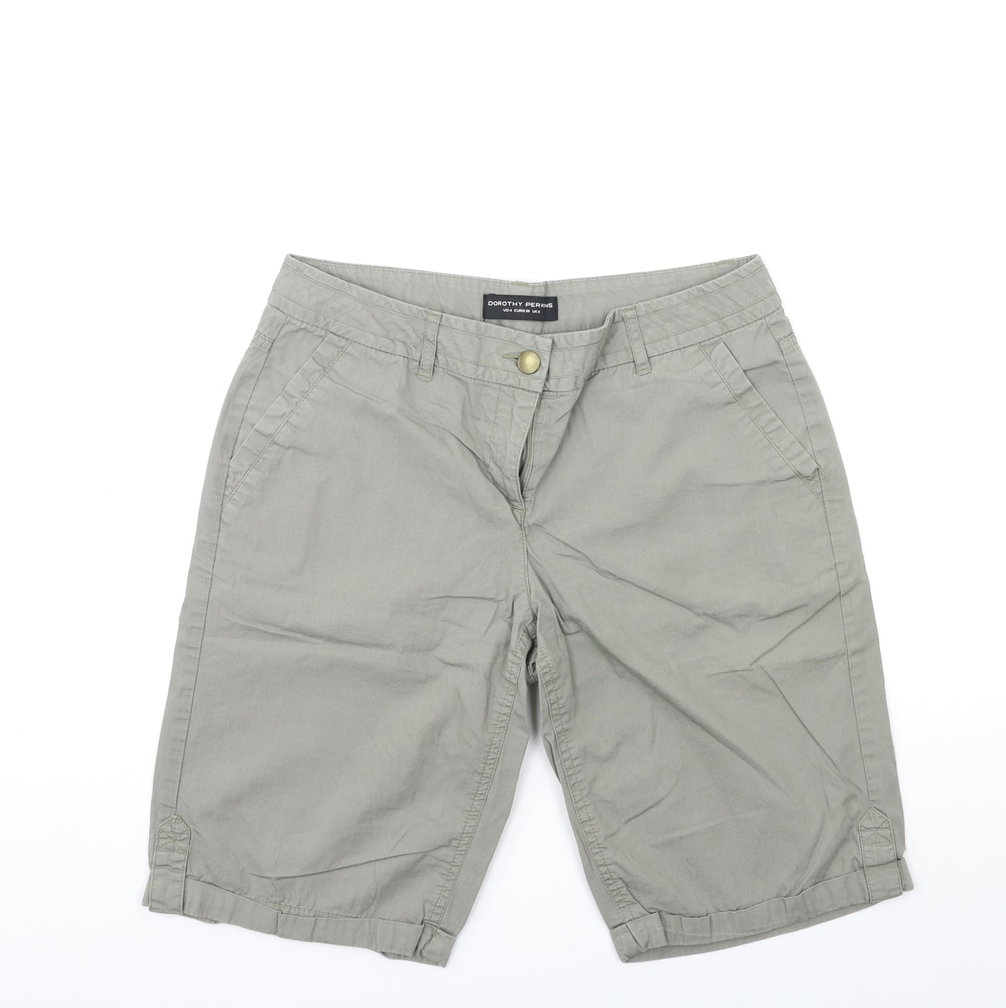 Dorothy Perkins Womens Grey   Cargo Shorts Size 8