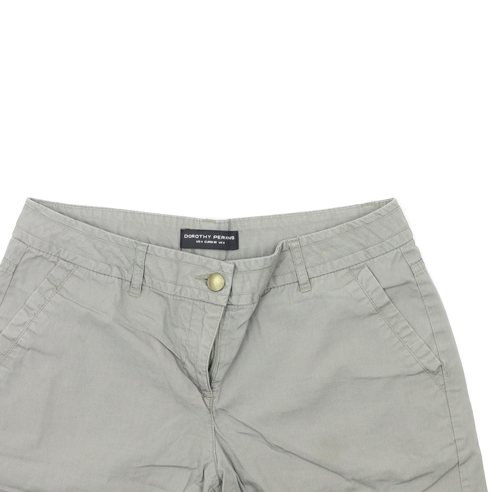 Dorothy Perkins Womens Grey   Cargo Shorts Size 8
