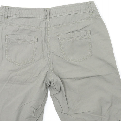 Dorothy Perkins Womens Grey   Cargo Shorts Size 8