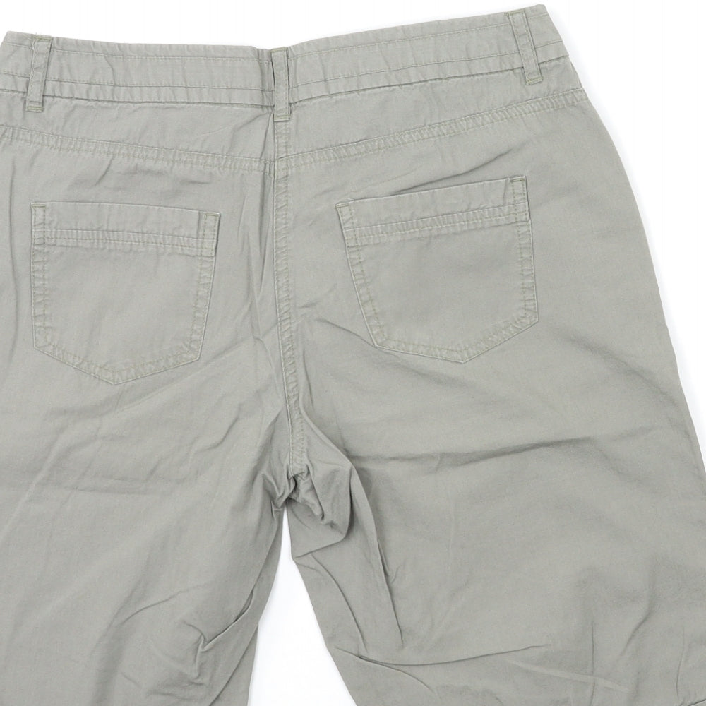 Dorothy Perkins Womens Grey   Cargo Shorts Size 8