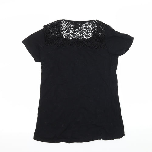 Primark Womens Black  Jersey Basic T-Shirt Size 6