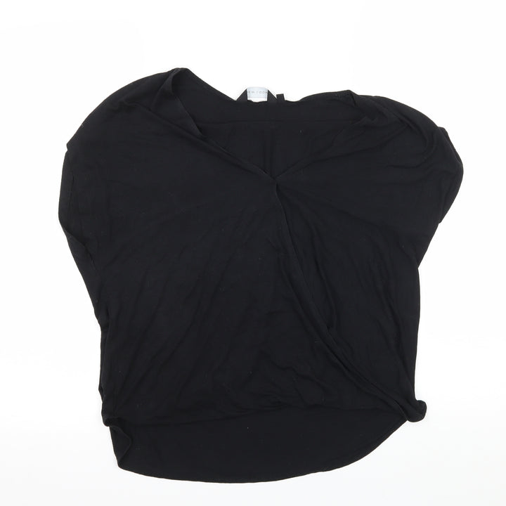 New Look Womens Black  Jersey Basic T-Shirt Size 10