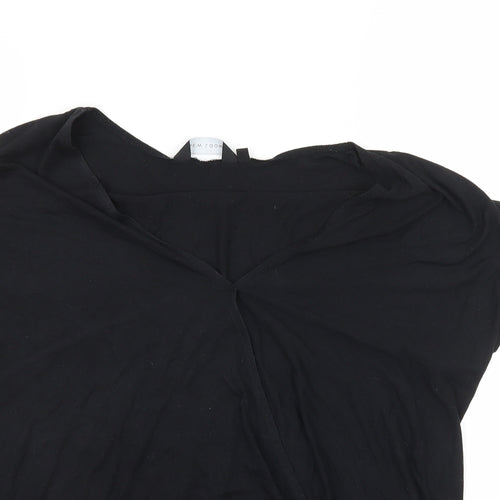 New Look Womens Black  Jersey Basic T-Shirt Size 10