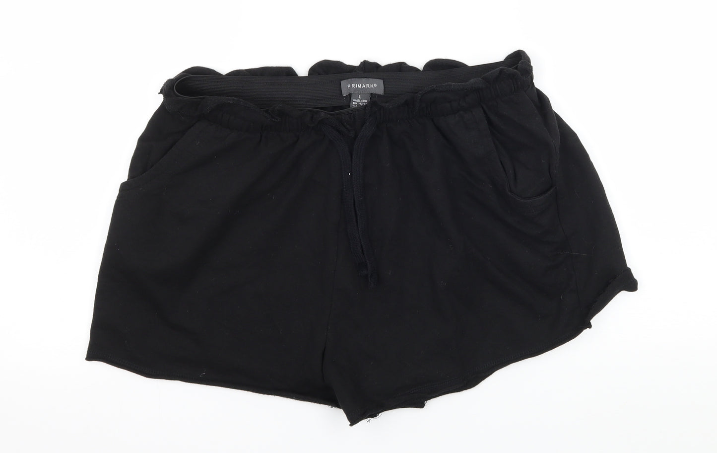 Primark Womens Black  Jersey Sweat Shorts Size 14