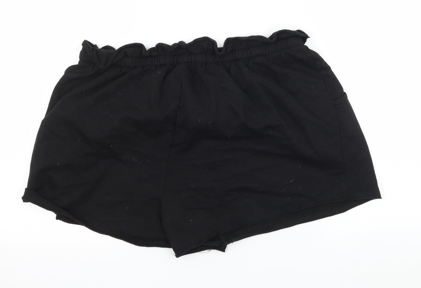 Primark Womens Black  Jersey Sweat Shorts Size 14