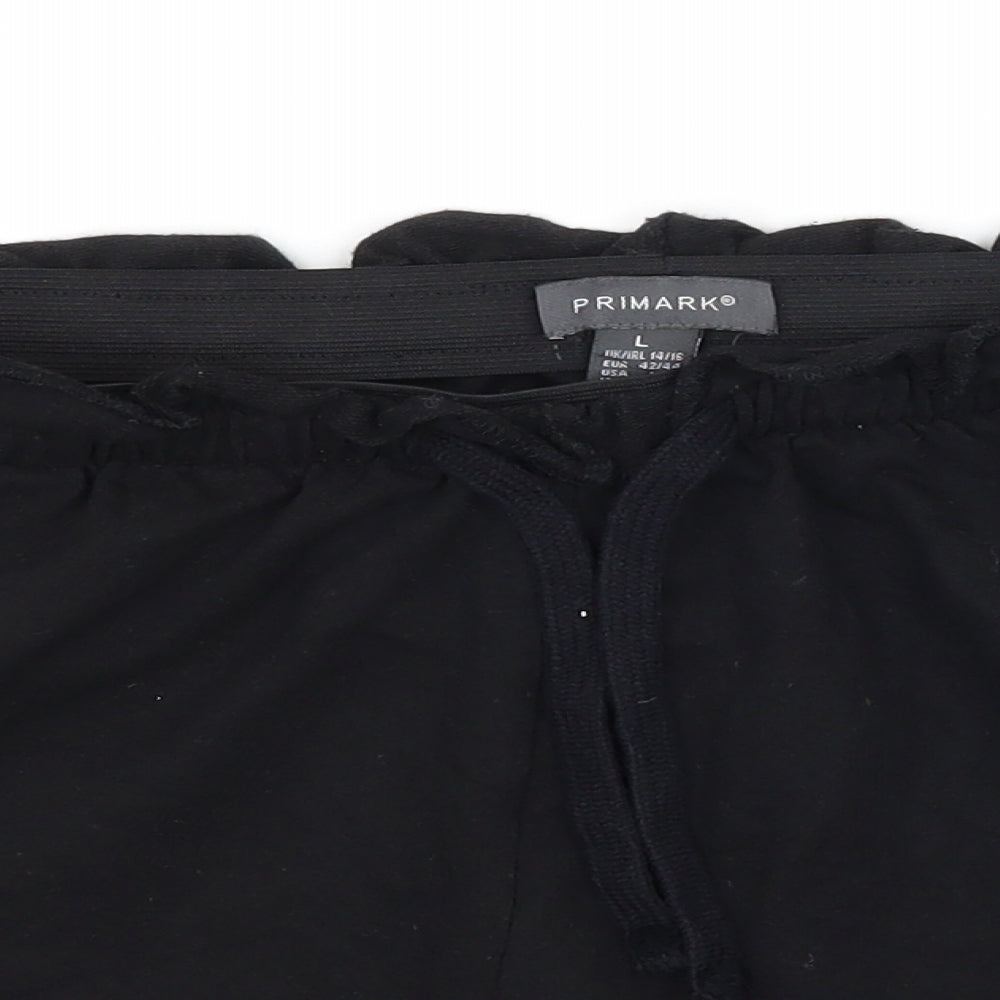 Primark Womens Black  Jersey Sweat Shorts Size 14
