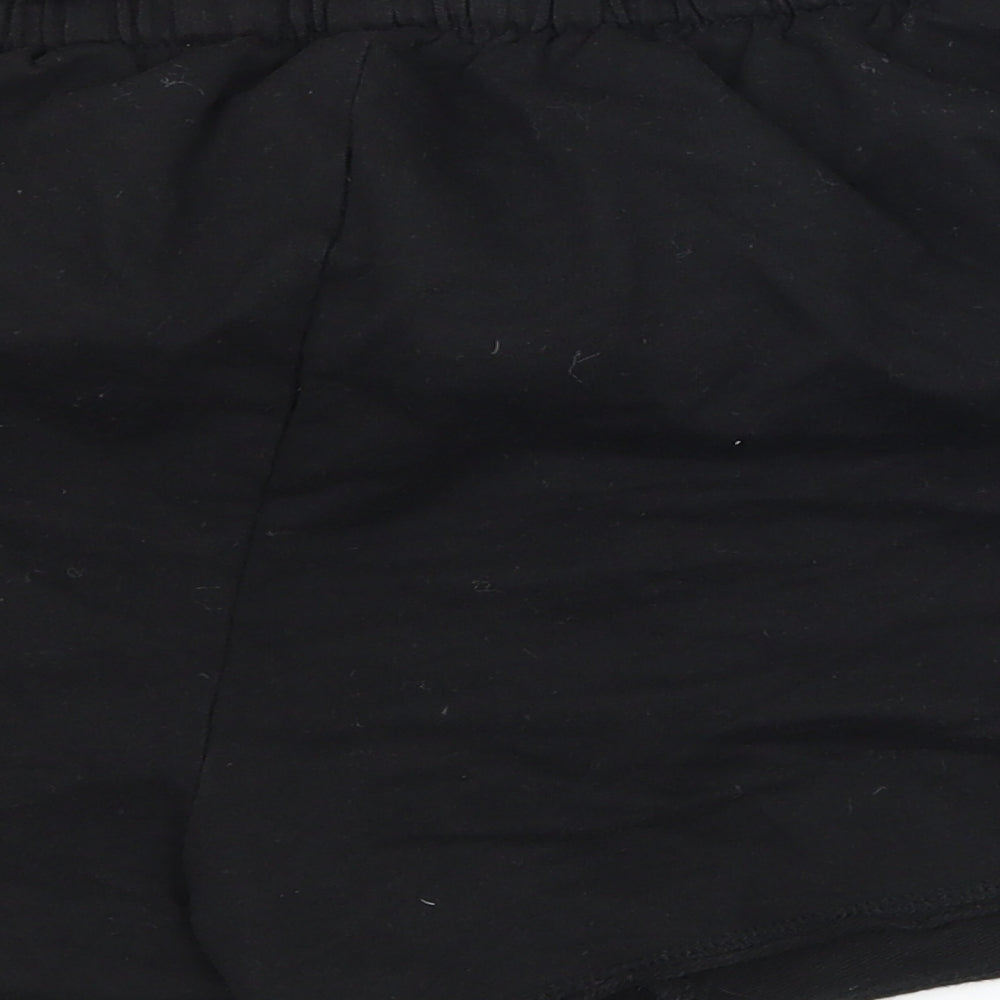 Primark Womens Black  Jersey Sweat Shorts Size 14