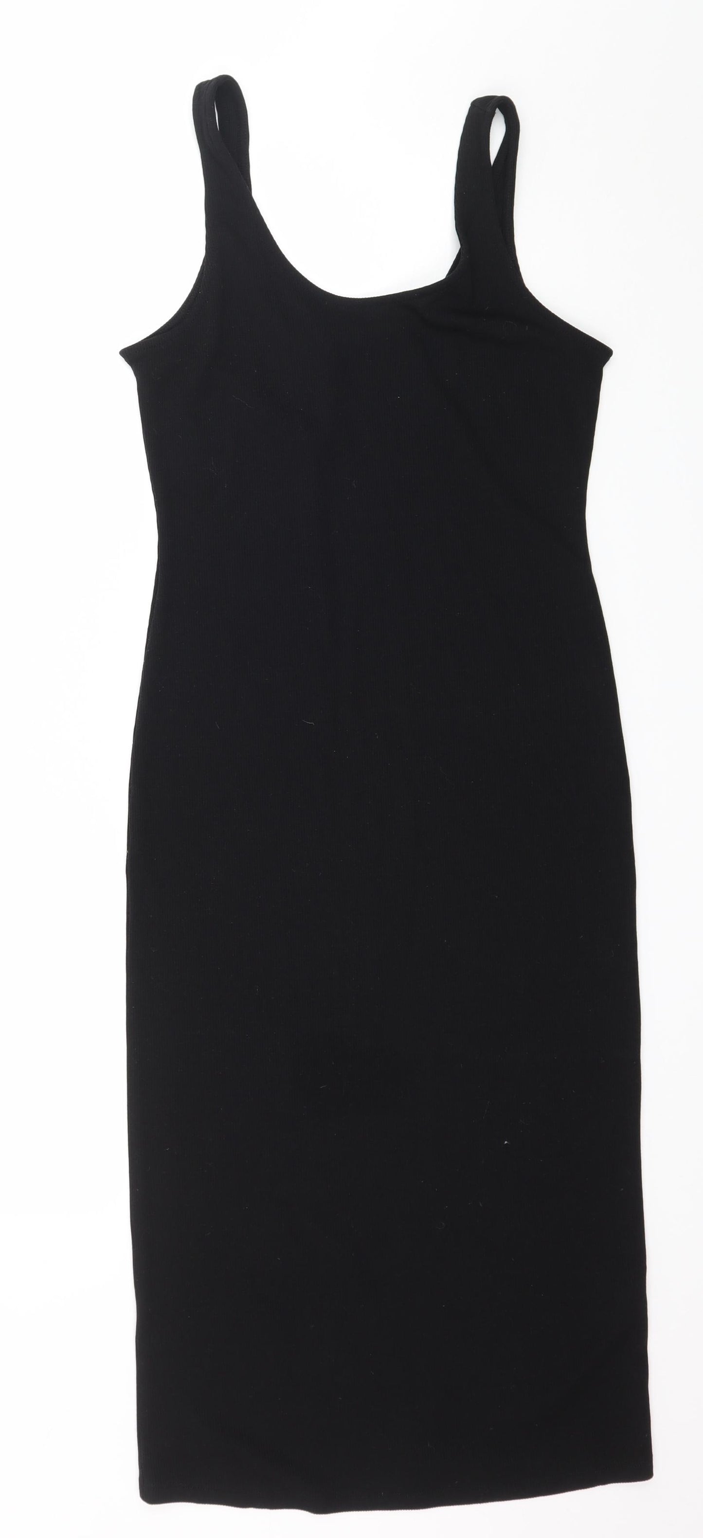 Primark Womens Black  Jersey Tank Dress  Size 12