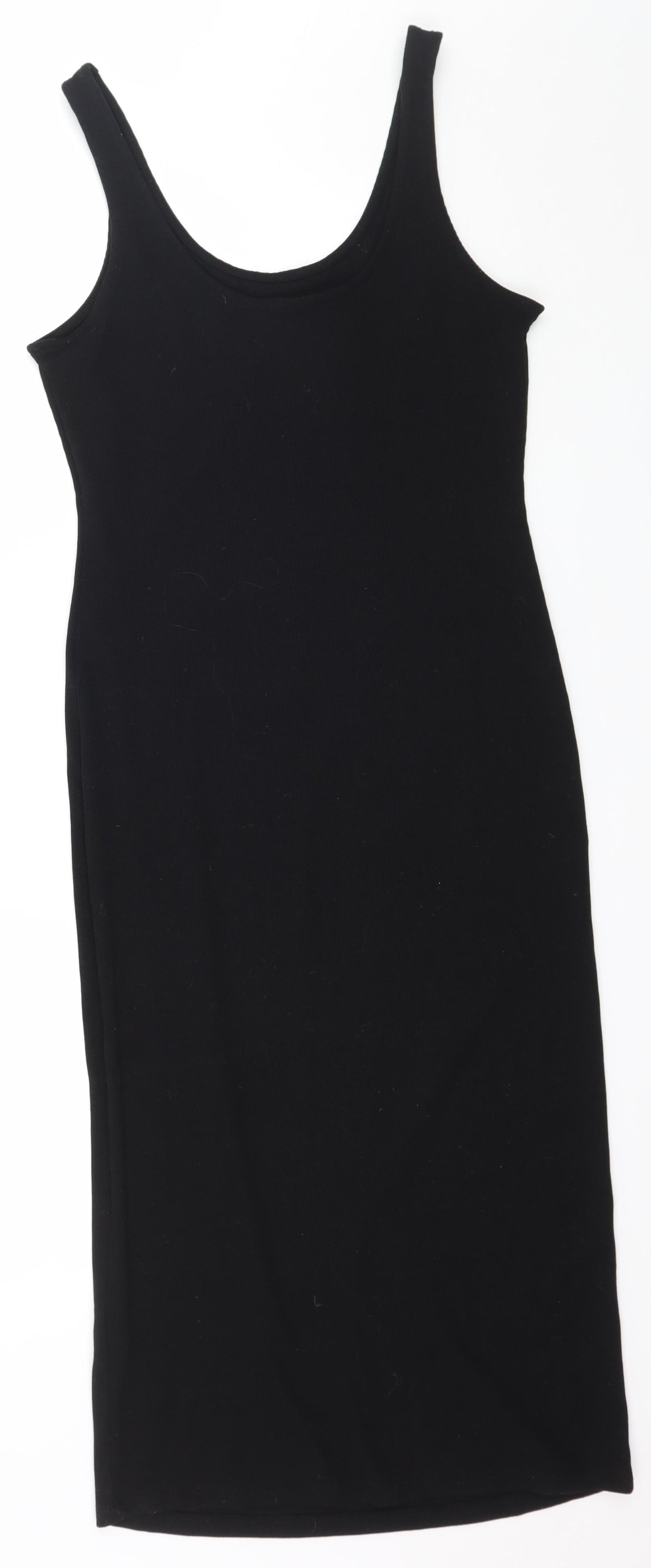 Primark Womens Black  Jersey Tank Dress  Size 12