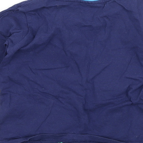 Peppa Pig Girls Blue Geometric Jersey Top Pyjama Top Size 2-3 Years  - Peppa Pig
