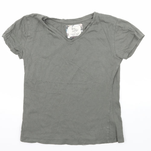 Love to Lounge Womens Green Solid Jersey Top Pyjama Top Size 6