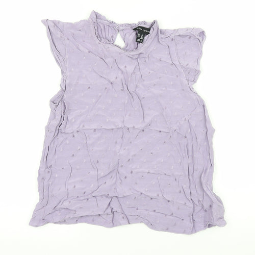 New Look Womens Purple   Basic Blouse Size 10
