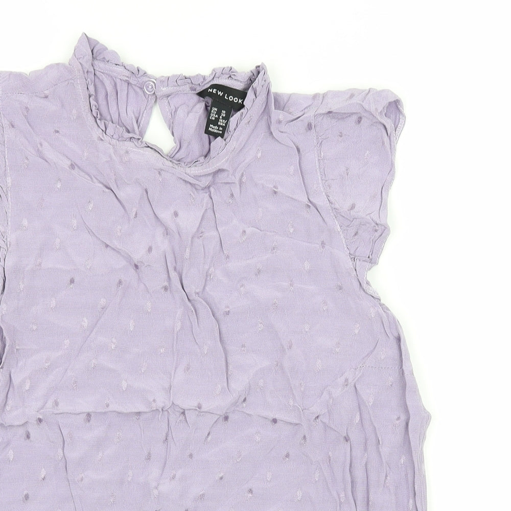 New Look Womens Purple   Basic Blouse Size 10