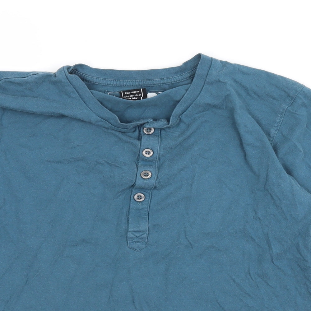 Topman Mens Blue  Jersey  T-Shirt Size S