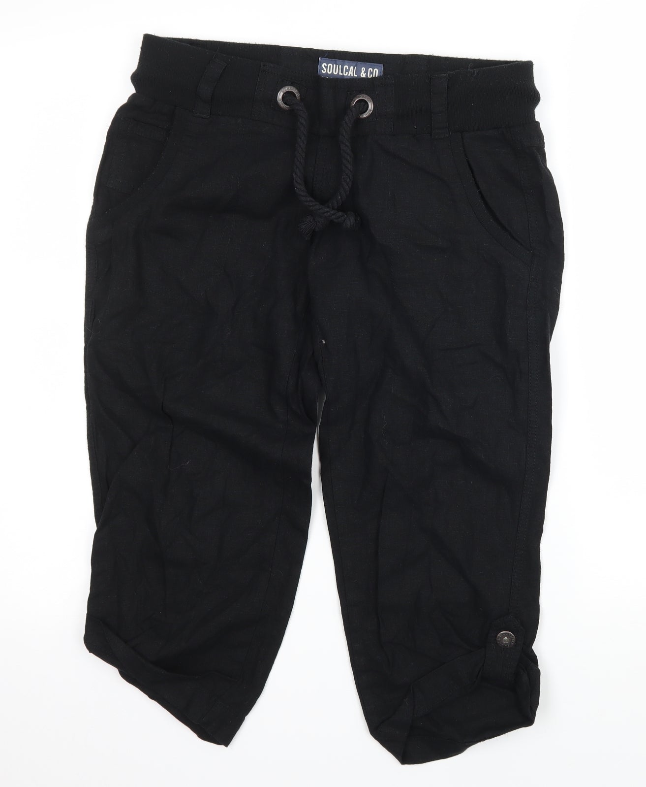 SoulCal&Co Womens Black   Bermuda Shorts Size 6