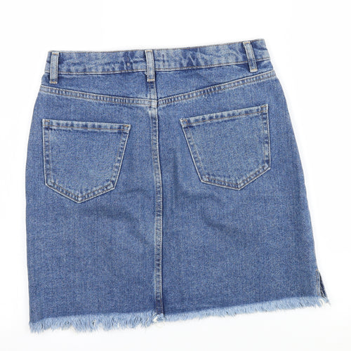 New Look Womens Blue  Denim A-Line Skirt Size 8