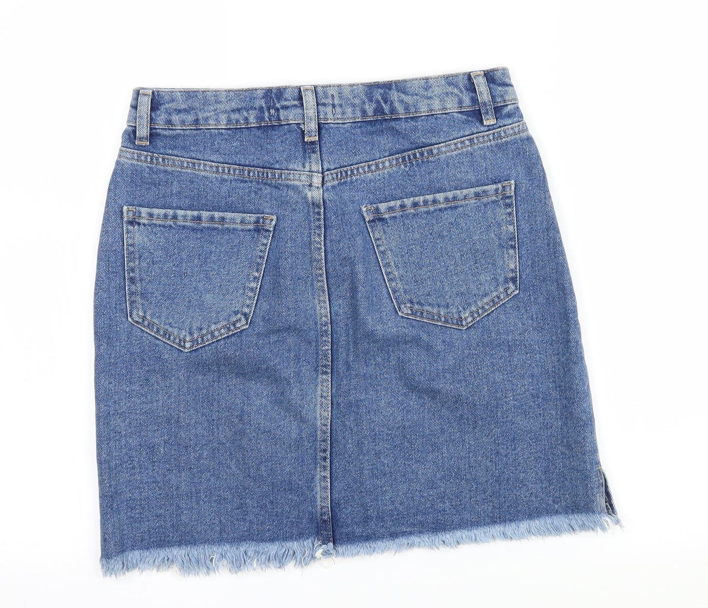 New Look Womens Blue  Denim A-Line Skirt Size 8