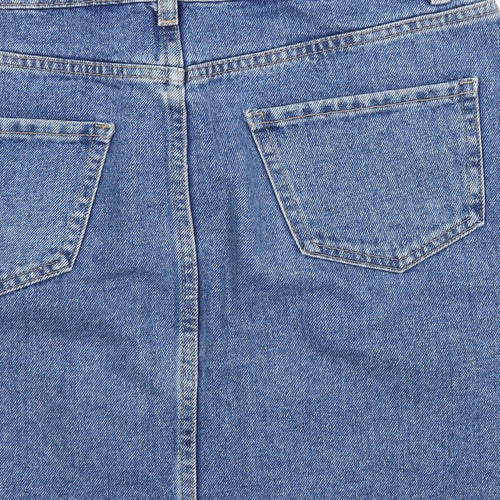 New Look Womens Blue  Denim A-Line Skirt Size 8