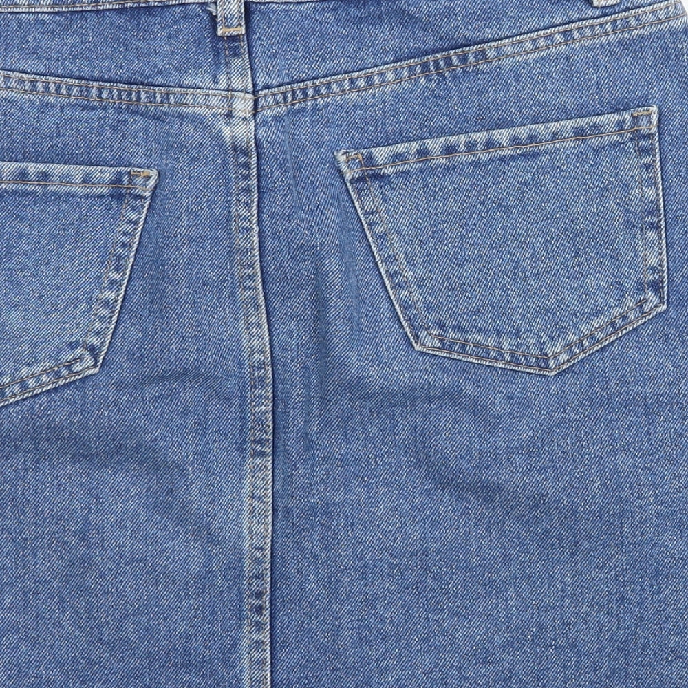 New Look Womens Blue  Denim A-Line Skirt Size 8