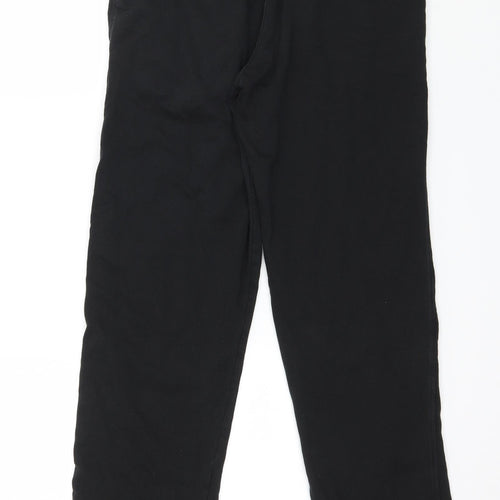 Marks and Spencer Mens Black  Jersey Jogger Trousers Size 30 in L29 in