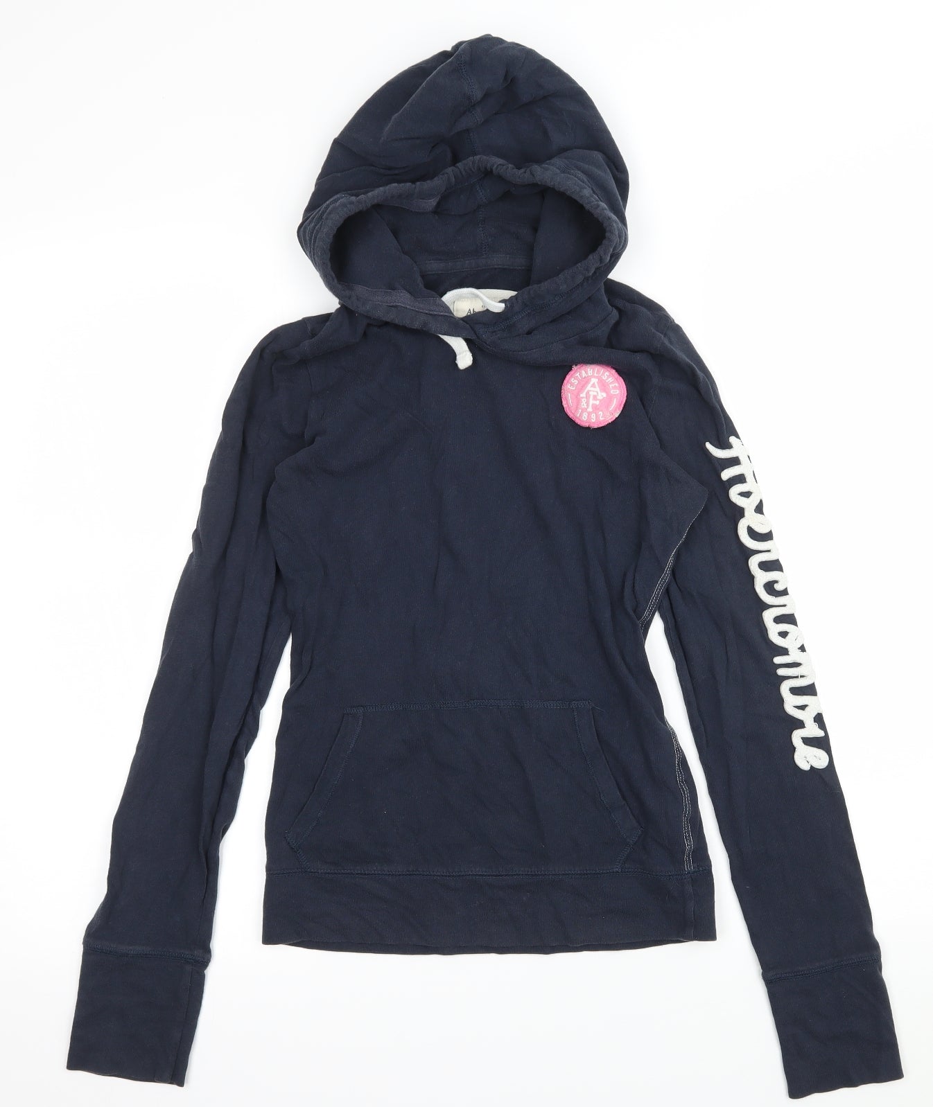 Abercrombie & Fitch Womens Blue  Jersey Pullover Hoodie Size S
