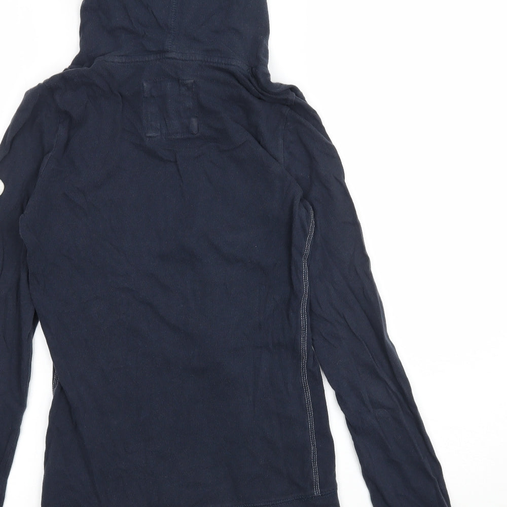 Abercrombie & Fitch Womens Blue  Jersey Pullover Hoodie Size S