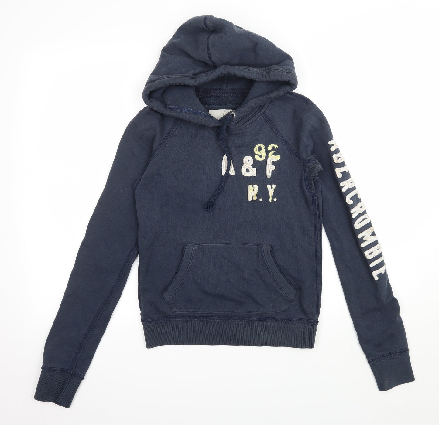 Abercrombie & Fitch Womens Blue  Jersey Pullover Hoodie Size S