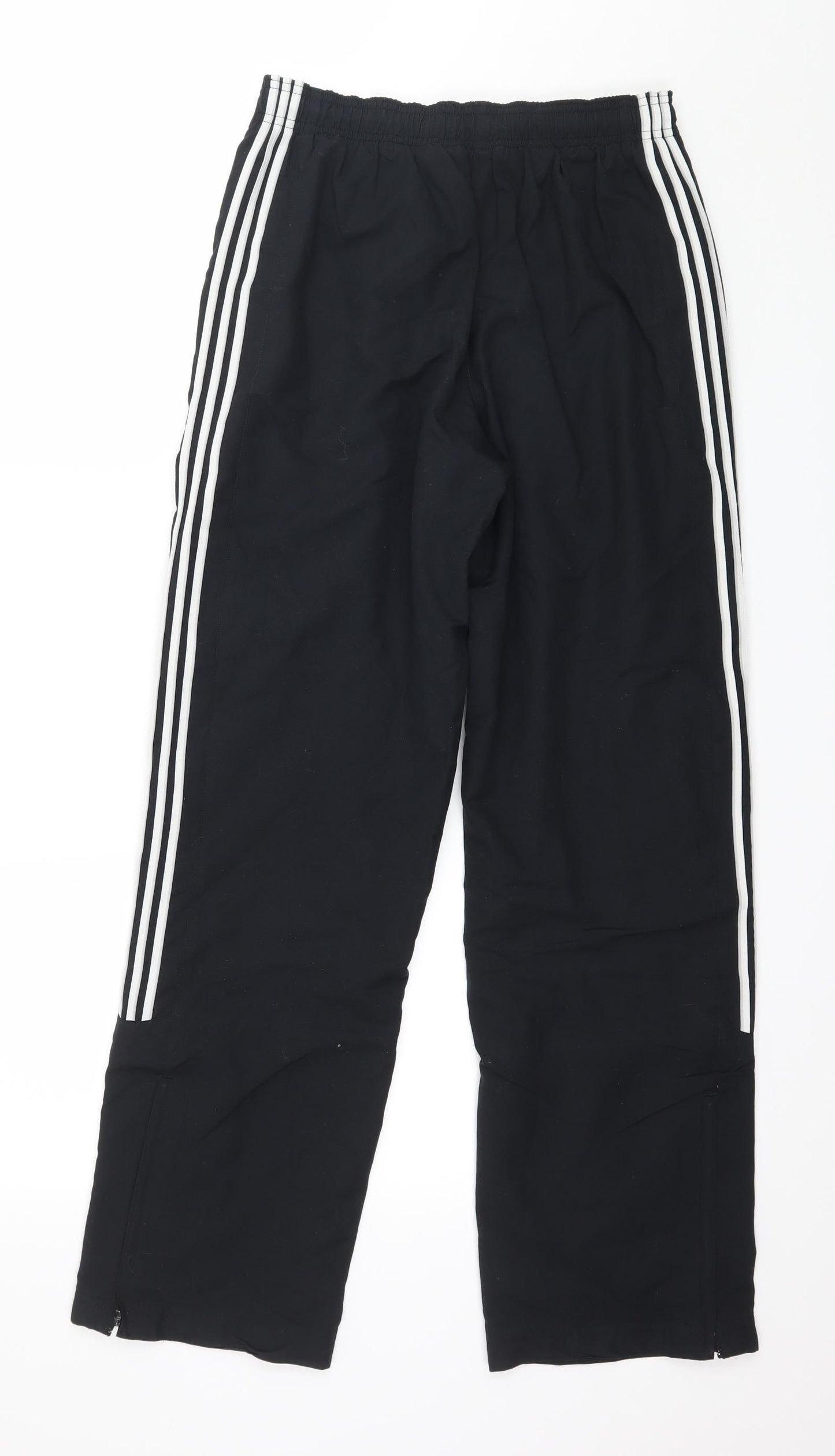 adidas Womens Black Striped  Jogger Trousers Size 8 L29 in
