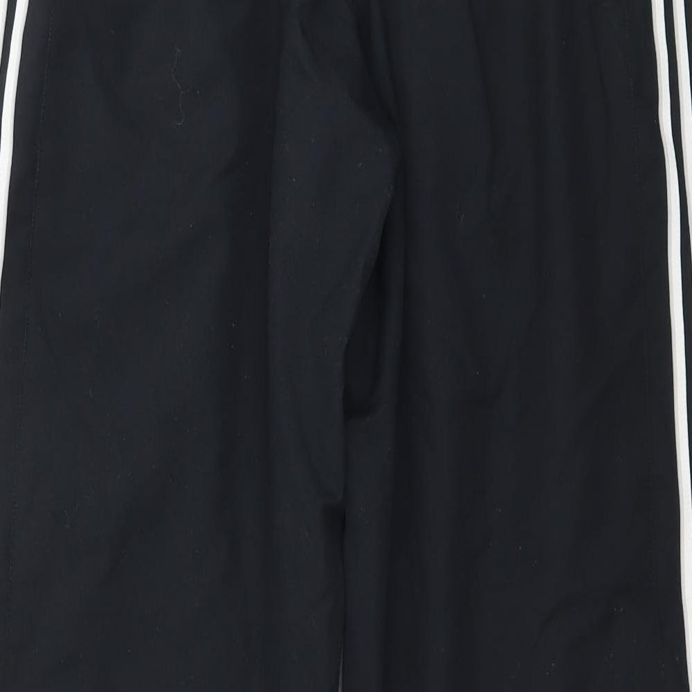 adidas Womens Black Striped  Jogger Trousers Size 8 L29 in