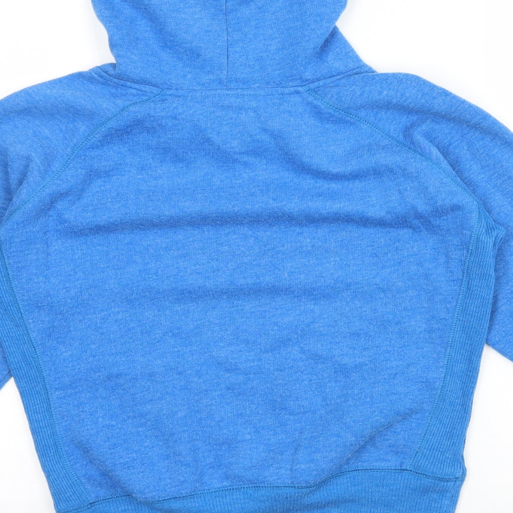 New Look Womens Blue  Jersey Pullover Hoodie Size 10
