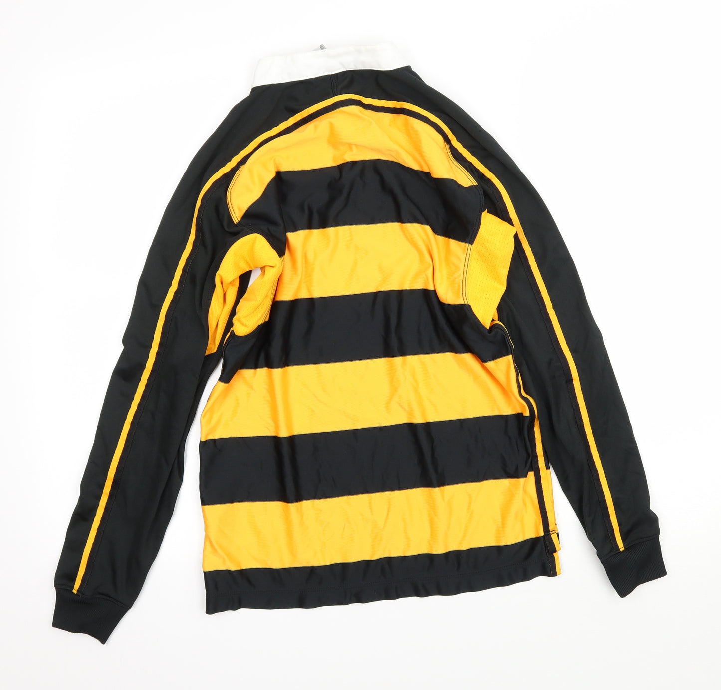 Nike Boys Yellow Striped Jersey Basic T-Shirt Size 12-13 Years
