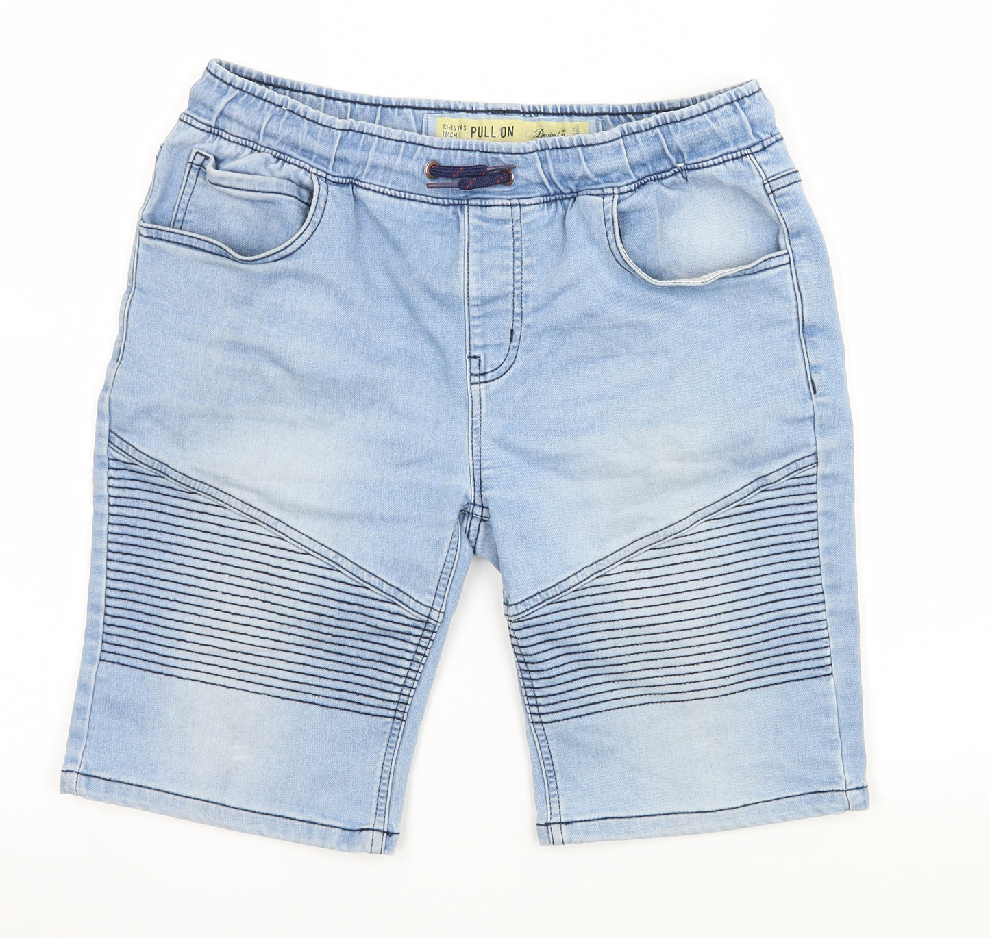 Denim & Co. Boys Blue  Denim Bermuda Shorts Size 13-14 Years