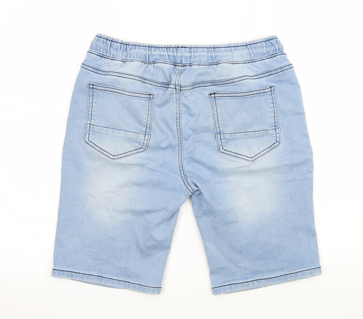 Denim & Co. Boys Blue  Denim Bermuda Shorts Size 13-14 Years