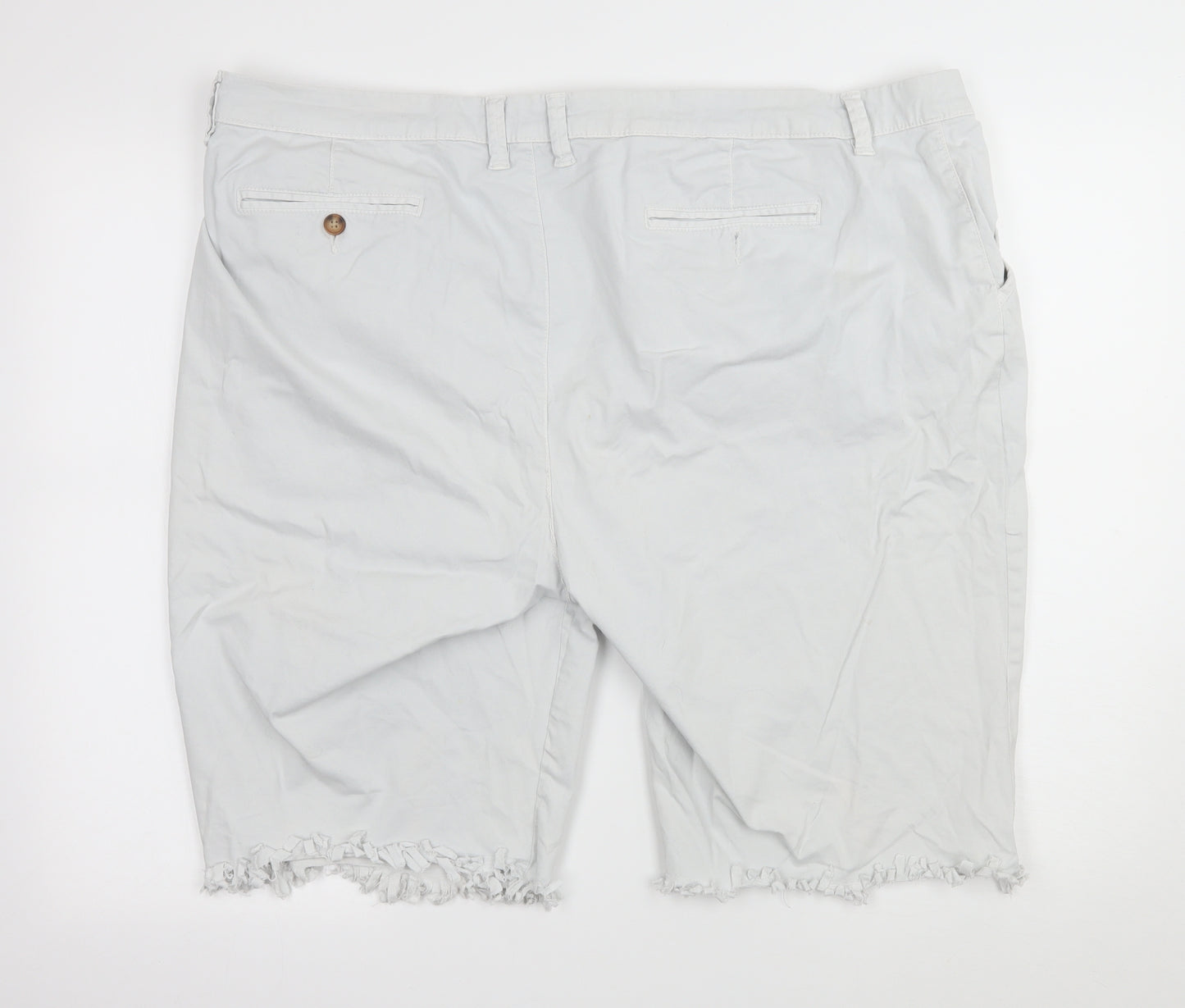 George Womens White  Denim Bermuda Shorts Size 22