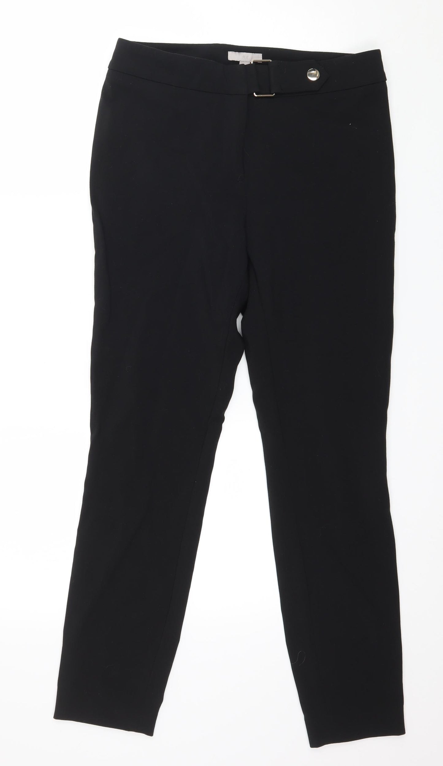 H&M Womens Black   Trousers  Size 10 L27 in