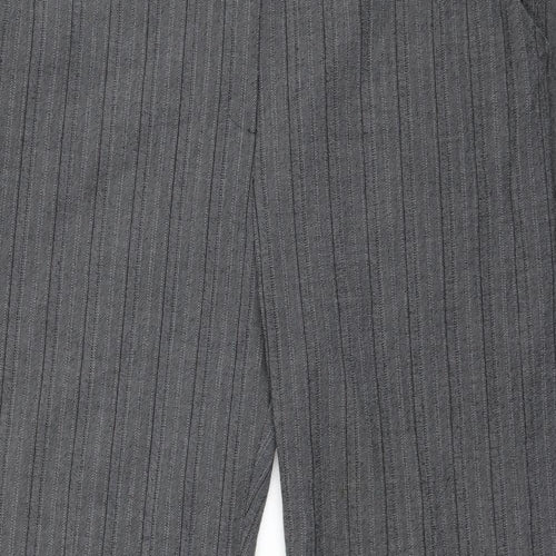 Joella Di Marco Womens Grey Striped  Trousers  Size XL L29 in