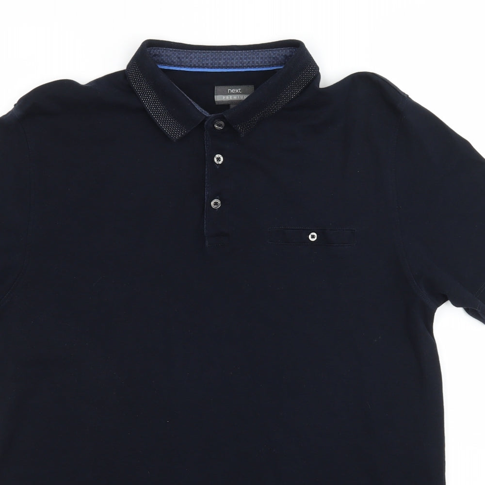 NEXT Mens Blue  Jersey  Polo Size L