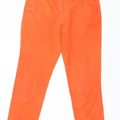 R Essentiel Womens Orange   Chino Trousers Size 10 L26 in