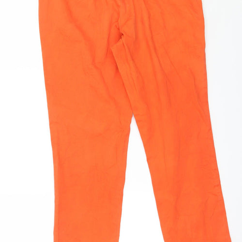 R Essentiel Womens Orange   Chino Trousers Size 10 L26 in