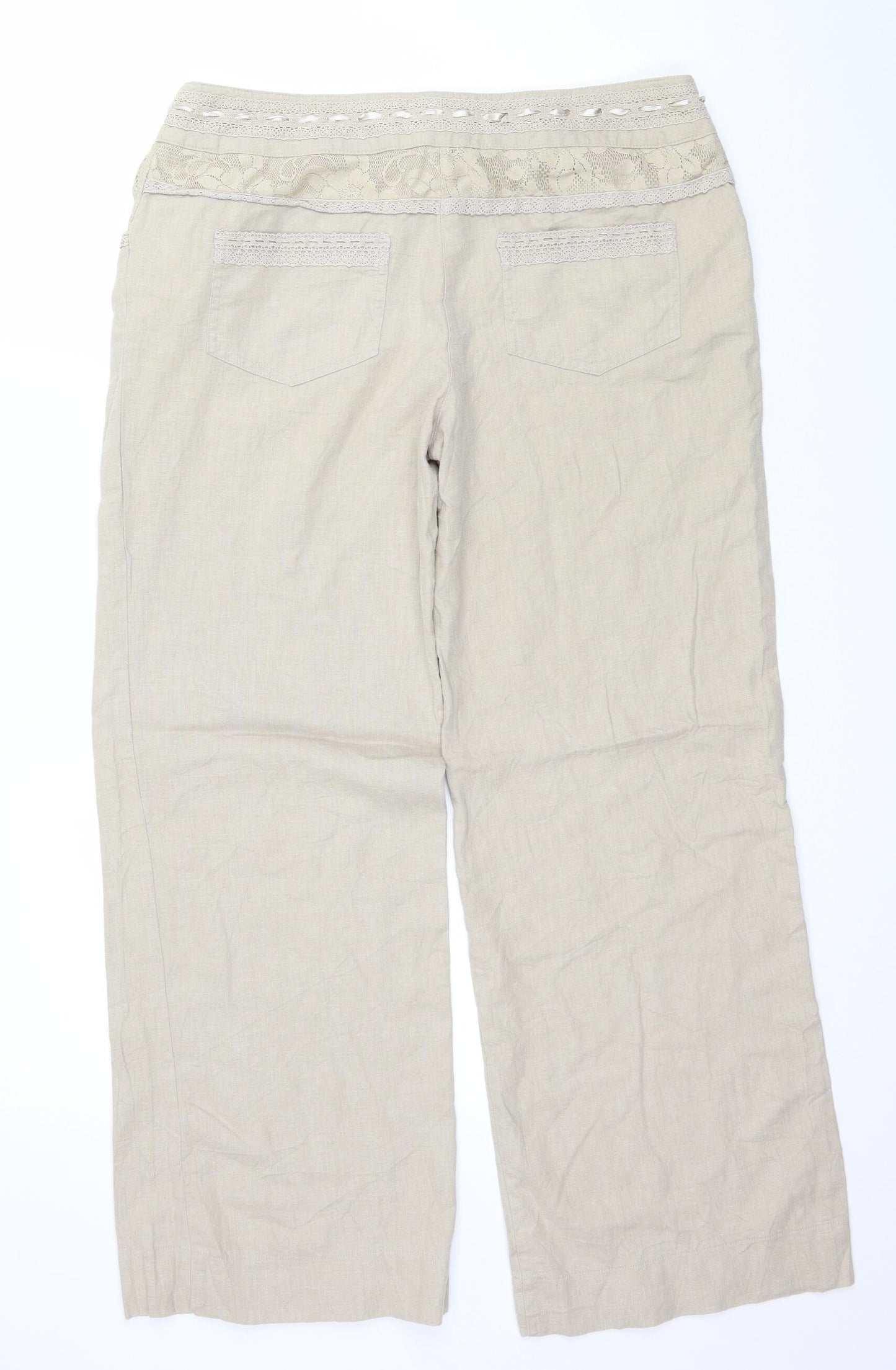 George Womens Beige   Trousers  Size 14 L29 in