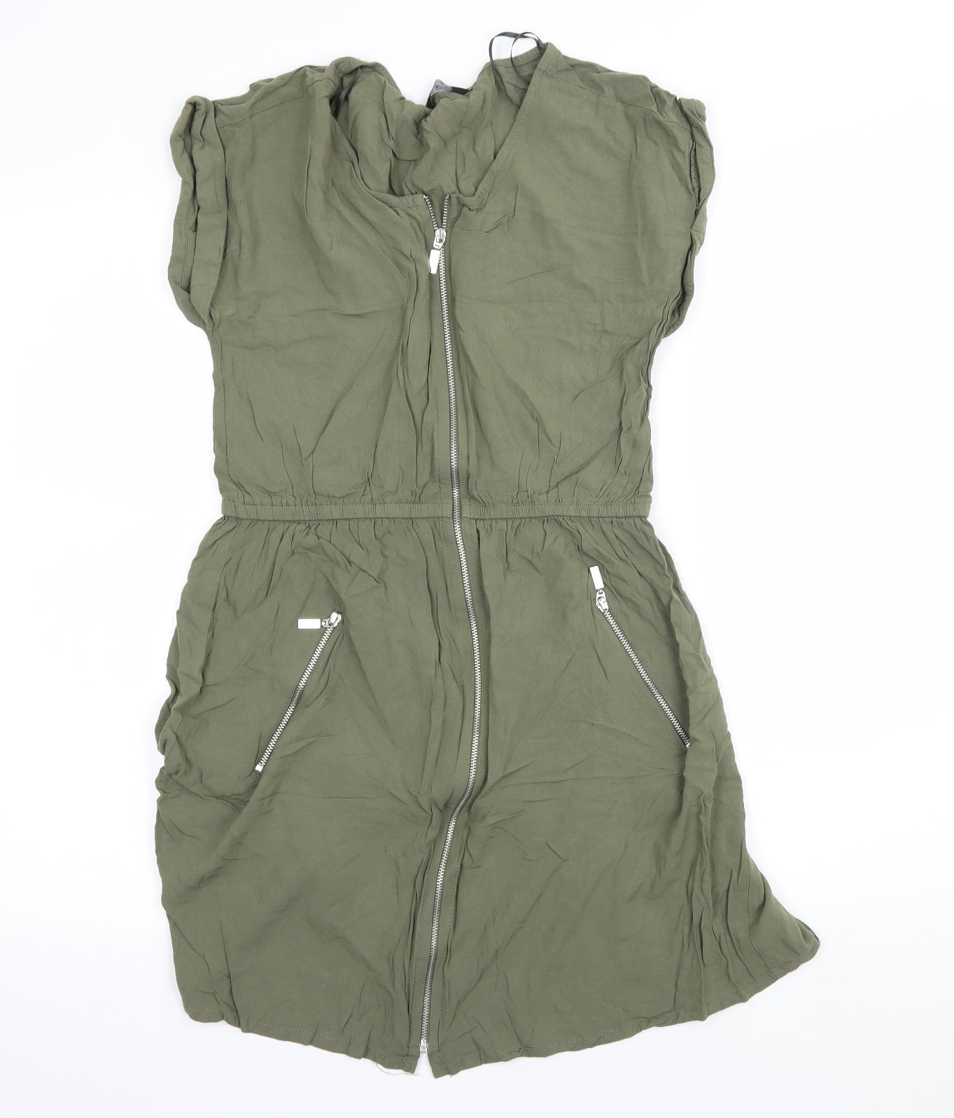 Select Womens Green  Rayon T-Shirt Dress  Size 12