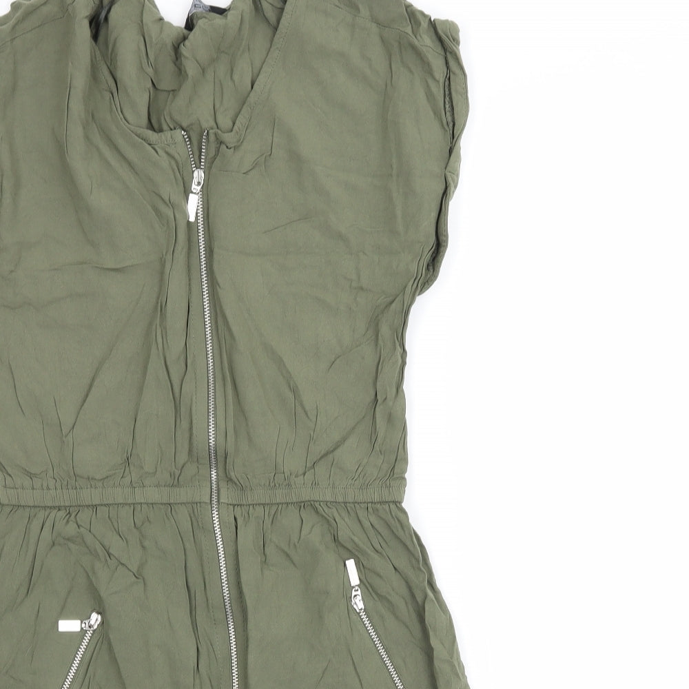 Select Womens Green  Rayon T-Shirt Dress  Size 12