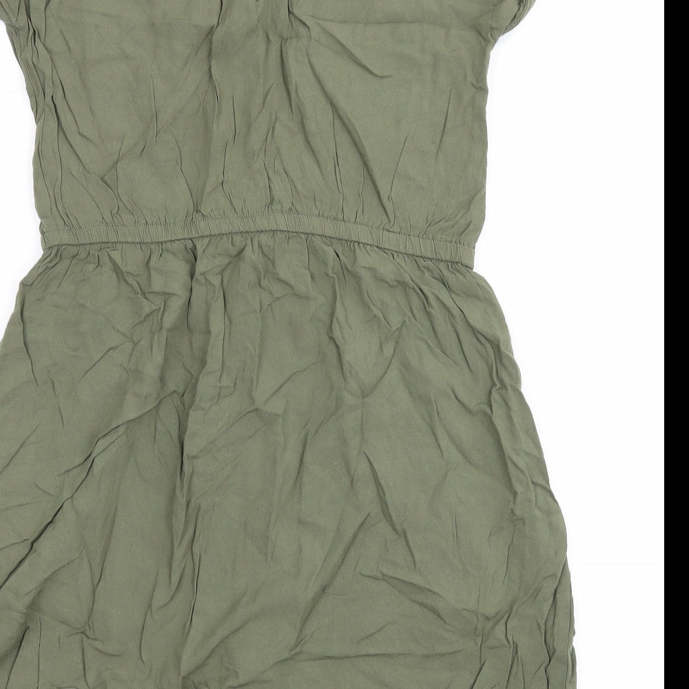 Select Womens Green  Rayon T-Shirt Dress  Size 12