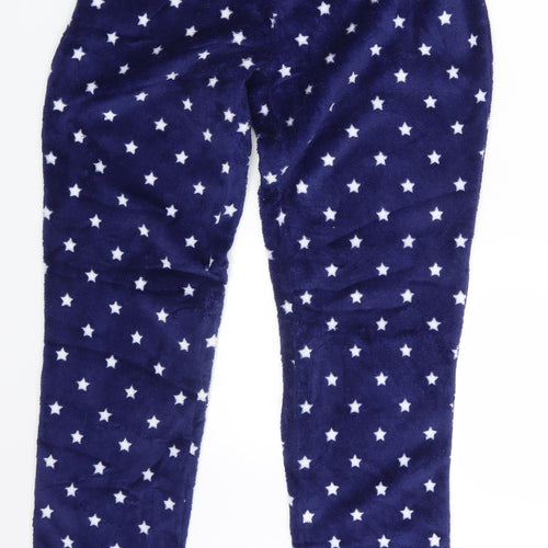 TEX Womens Blue Polka Dot  Jogger Trousers Size S L30 in